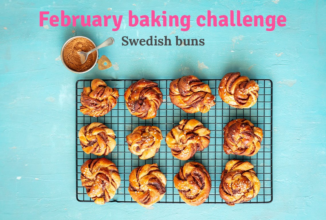 February baking challenge: Swedish  buns