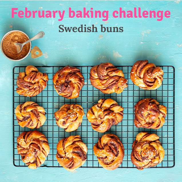 February baking challenge: Swedish  buns